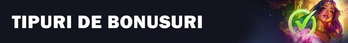 Tipuri de bonusuri oferite la verificare