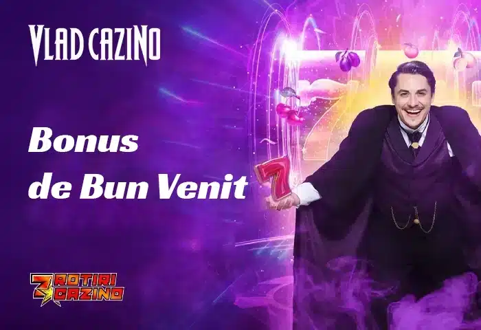 Vlad Cazino Bonus de Bun Venit 2026: 1.500 RON + 225 Rotiri